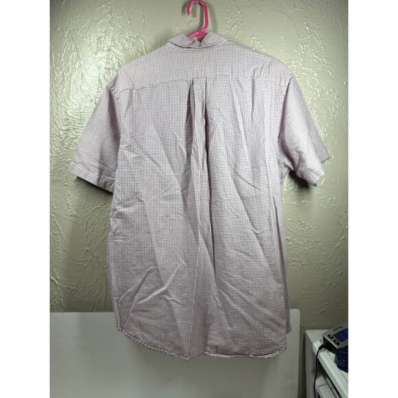 Ralph Lauren Button Up Shirt Mens Checked Short Sleeve Red White Blue Size XL - Picture 4 of 4